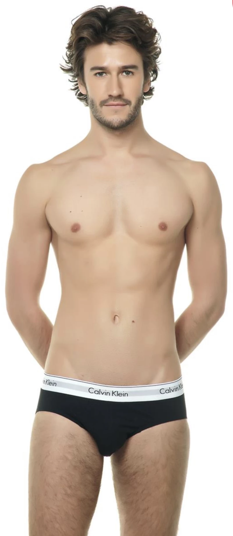 Ανδρικά SLIP Calvin Klein - Μαύρο - Fashion Λάστιχο - 3 pack