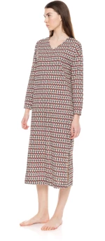 Γυναικείο Νυχτικό Pink Label - FOREST GREEN GEO - Regular Fit - Cotton