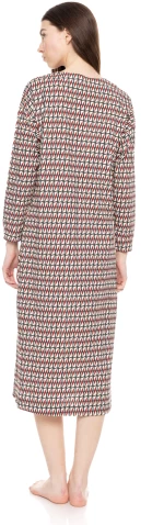 Γυναικείο Νυχτικό Pink Label - FOREST GREEN GEO - Regular Fit - Cotton
