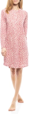 Γυναικείο Νυχτικό Pink Label -  Ροζ - Animal Print - Regular Fit - Cotton