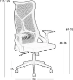 A9920 ΜΑΥΡO MESH ΠΟΛΥΘΡΟΝΑ ΓΡΑΦΕΙΟΥ