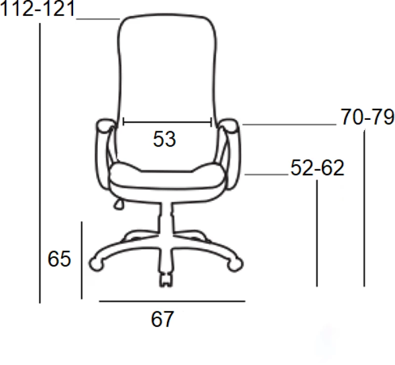 A9938 ΜΑΥΡΟ PVC ΠΟΛΥΘΡΟΝΑ ΓΡΑΦΕΙΟΥ