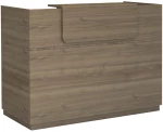 Γραφείο υποδοχής - reception Lemmon Megapap χρώμα καρυδί 160x70x110εκ. - GP028-0078,5