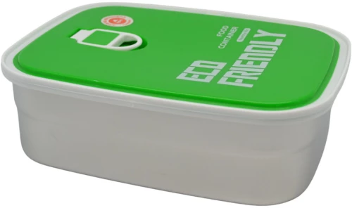 ΦΑΓΗΤΟΔΟΧΕΙΟ INOX ΜΕ ΠΡΑΣΙΝΟ ΠΛΑΣΤΙΚΟ ΚΑΠΑΚΙ 0,35lt  - Ankor 834099