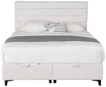 LIBERTA UTOPIA ΚΡΕΒΑΤΙ ΜΕ ΑΠΟΘΗΚ. ΧΩΡΟ ΚΑΙ ΣΤΡΩΜΑ WHITE SMOOTH 06-900 207x160x115