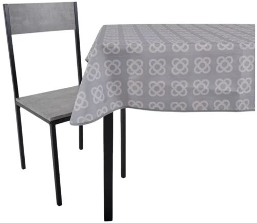 ΤΡΑΠΕΖΟΜΑΝΤΗΛΟ ΑΛΕΚΙΑΣΤΟ 140x140εκ.ΓΕΩΜΕΤΡΙΚΟ ΜΟΤΙΒΟ ΣΕ ΓΚΡΙ ΧΡΩΜΑ  - Ankor 844692