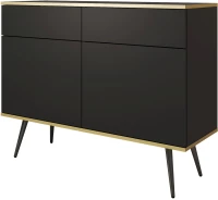 Μπουφές Oro Ανθρακί 107x85x39cm