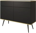 Μπουφές Oro Ανθρακί 107x85x39cm