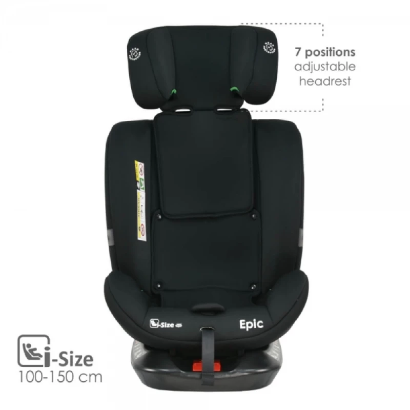 Bebe stars Κάθισμα Αυτοκινήτου Epic Isofix i-Size 360° Black 921-188