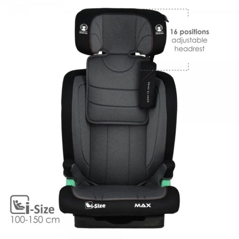 Bebe stars Κάθισμα Αυτοκινήτου Max Isofix i-Size  100-150cm Grey 936-186