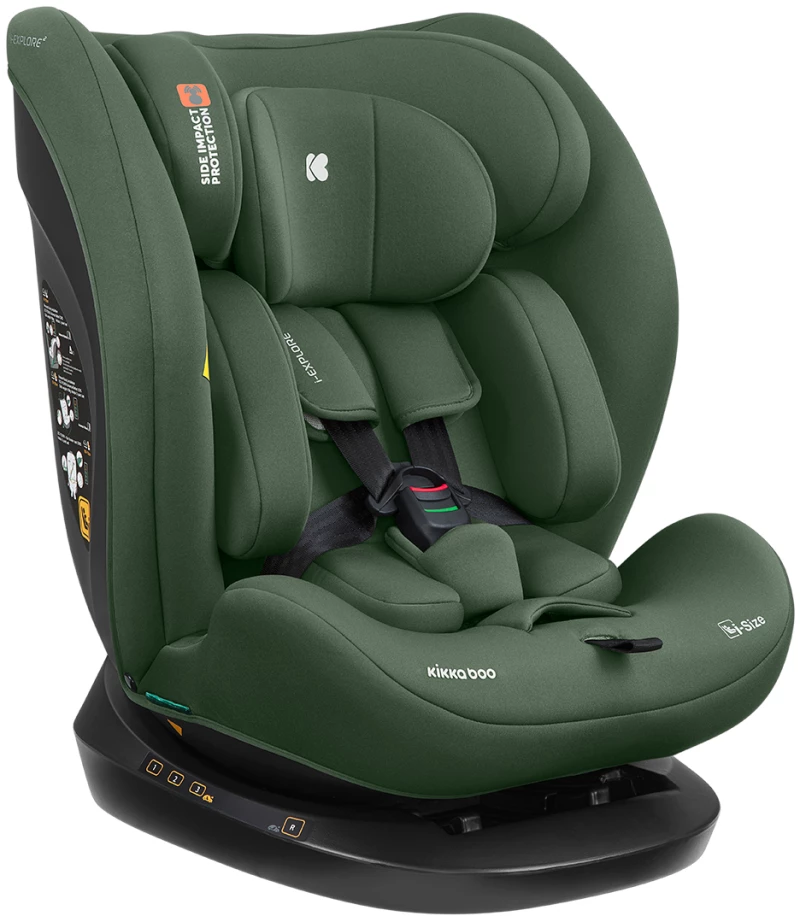 Kikka Boo Car seat 40-150 cm i-Explore 2 i-SIZE Army Green 31002100106