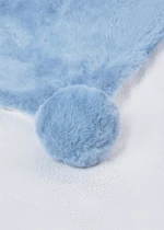 Mayoral Kουβερτα γουνα pom pom γαλαζιο 15-09955-058 9955