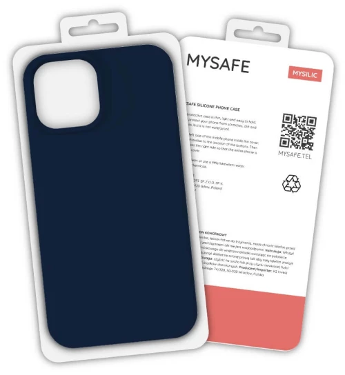 Mysafe silicone case iphone 12 pro max deep navy box