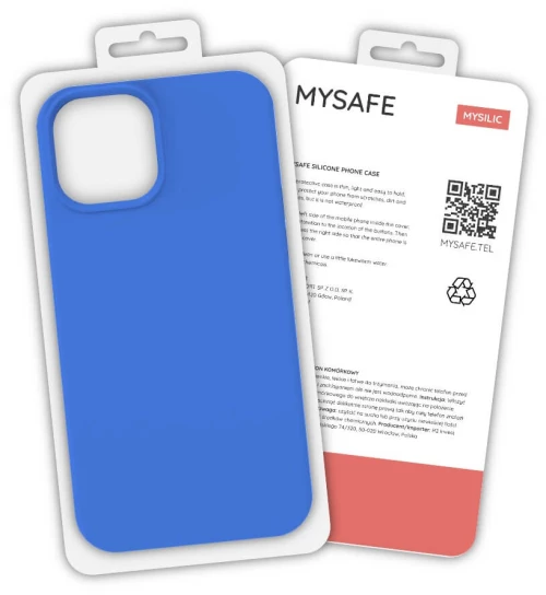 Mysafe silicone case iphone 13 pro max blue box
