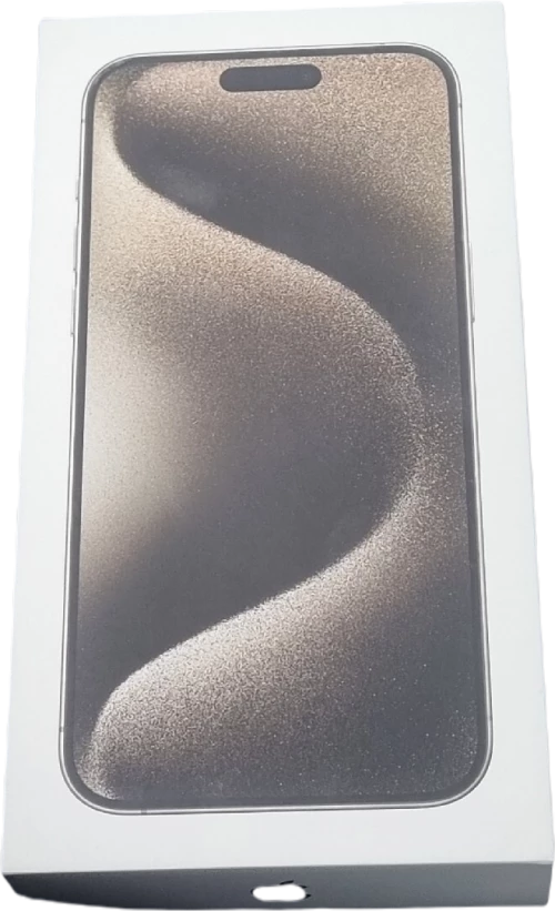 Original box iphone 15 pro max natural titanium