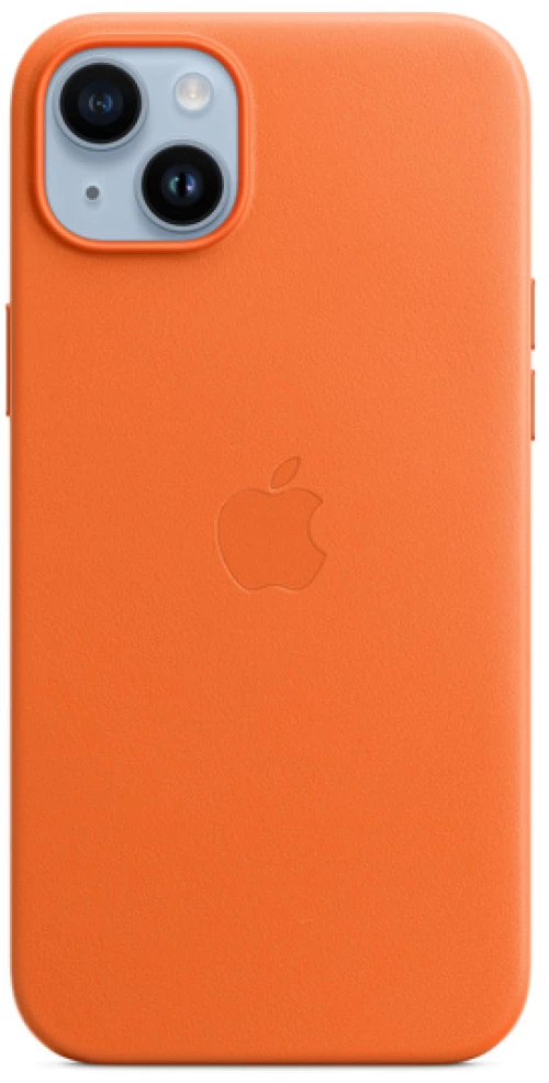 Apple leather case mppf3zm/a iphone 14 plus orange orginal seal