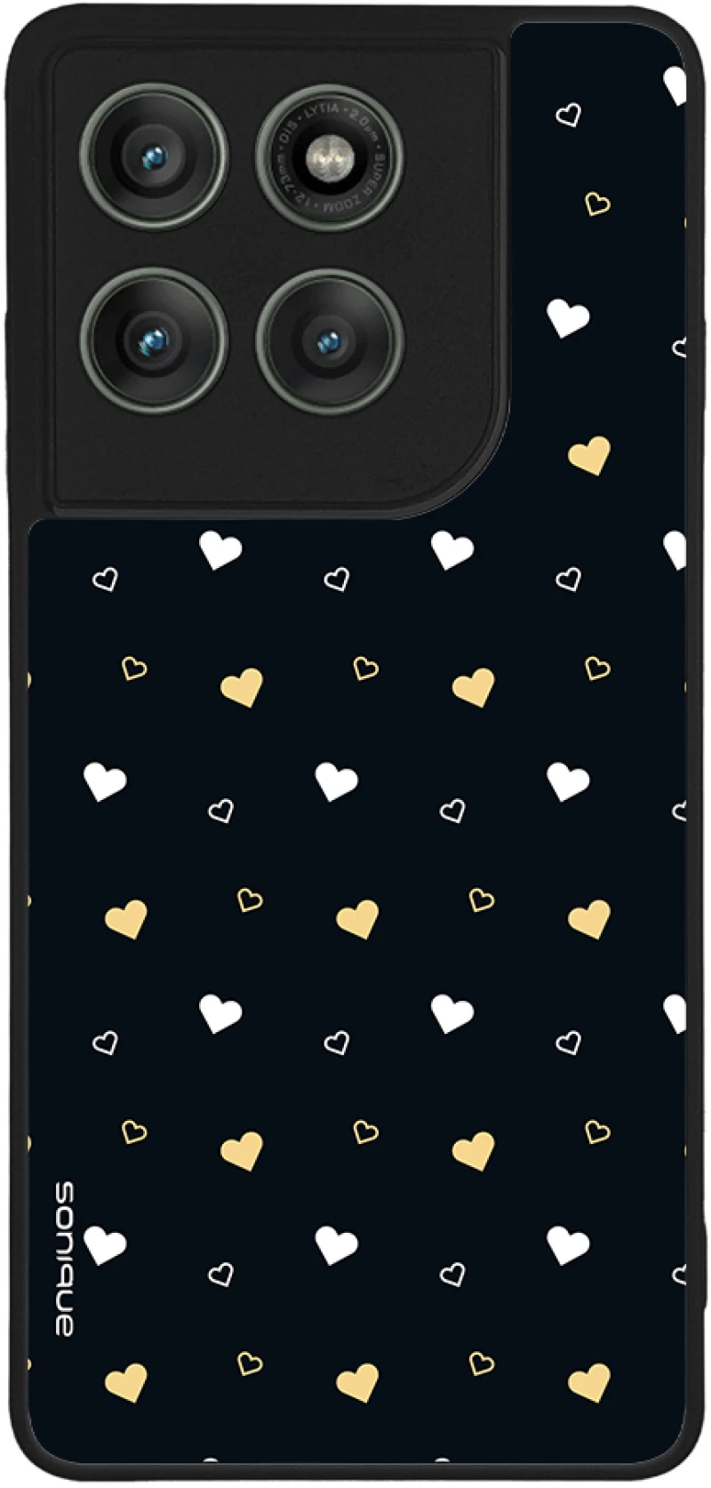 Θήκη Sonique Heart Series για Motorola Edge 60 Pro 5G Μαύρο 01