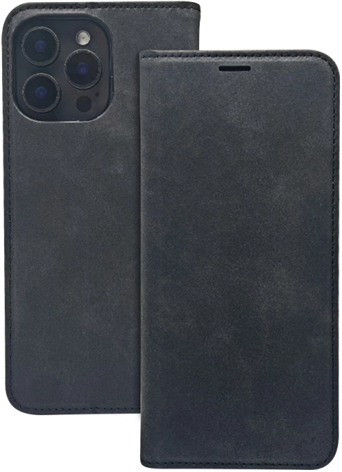 Smart suede case for samsung galaxy a55 5g black