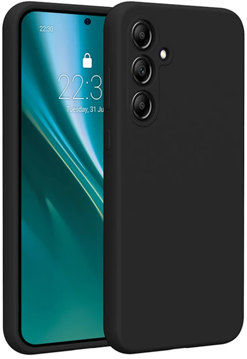 Etteri silicone case for samsung galaxy a35 5g black