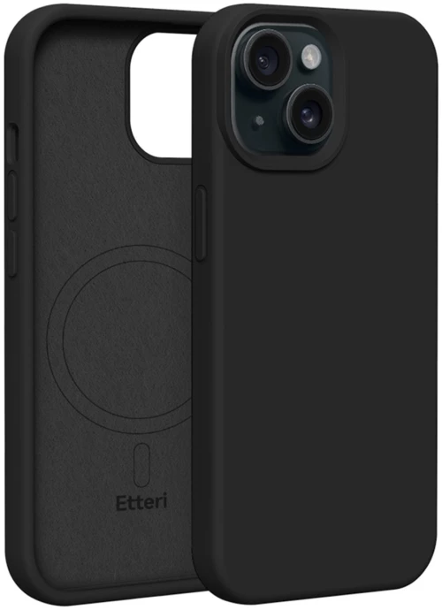 Etteri silicone mag case for iphone 13 6,1" black