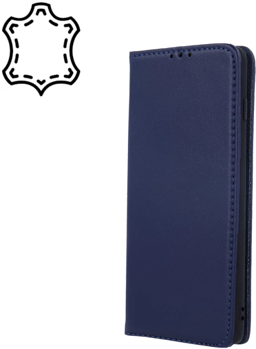 Genuine leather smart pro for samsung galaxy a16 4g / a16 5g navy blue