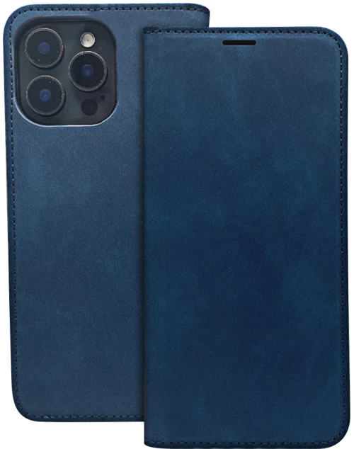 Smart suede case for samsung galaxy s25 plus navy blue