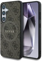 Guess Case For Samsung S25 Guhms25Sg4Gfrw (Magnetic Pu 4G Ring Classic Logo) Brown