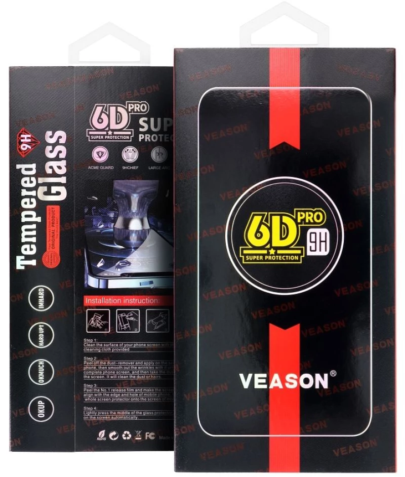 6D Pro Veason Glass - For Samsung Galaxy A52 5G / A52 Lte (4G) / A52S 5G Black