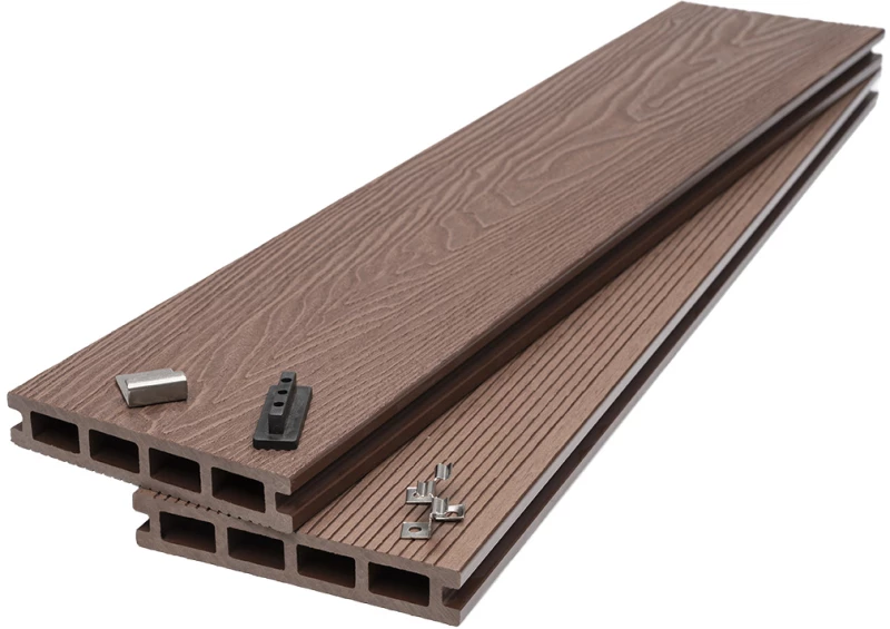 DECK-WPC ΔΑΠΕΔΟΥ ΝΕΑΣ ΓΕΝΙΑΣ 25/146mm L.BROWN 8040 NewPlan / τιμή ανά τ.μ.