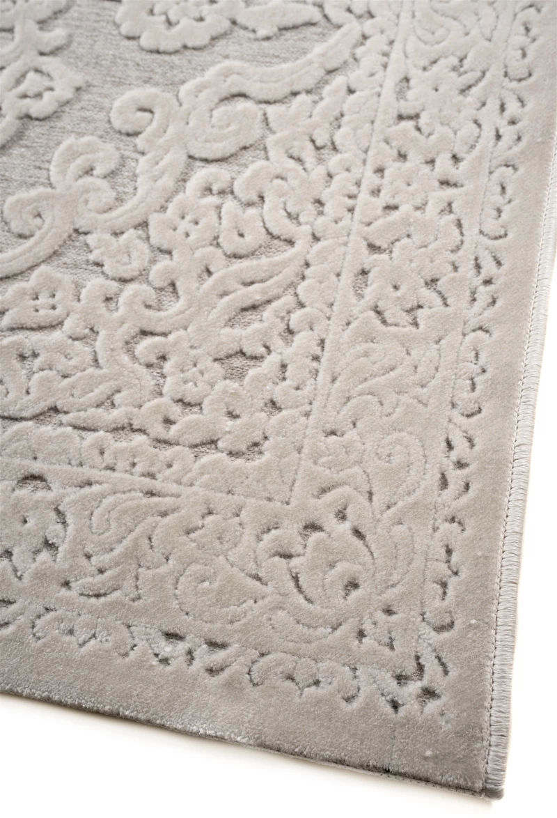 ΧΑΛΙ MUSE 522/W SILVER CREAM - Klonaras Home Fashion 160εκ - Στρόγγυλο