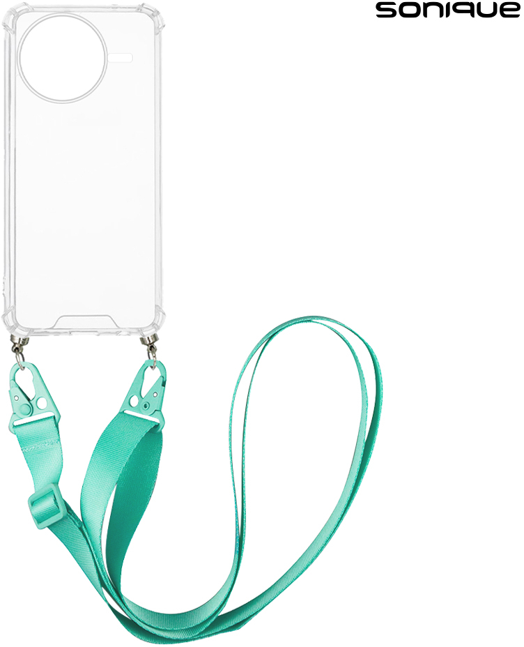 Θήκη Σιλικόνης με Strap Sonique Armor Clear Xiaomi Poco F7 Pro 5G / Poco F7 Ultra 5G Γαλάζιο