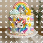 Βρώσιμα σχέδια Μονόκερος και Ουράνιο τόξο σετ - 21τμχ