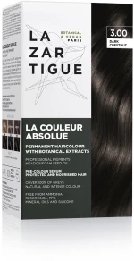 Lazartigue, La Couleur Absolue, Permanent Hair Dye, 3.00 Dark Chestnut, 143 ml