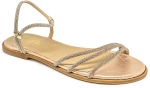 Bigshoes GA0120-06 Δερμάτινο Σανδάλι Χρυσό