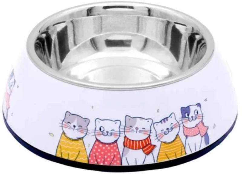 Diva Μπολ Φαγητού-Νερού Happy Cats 17cm