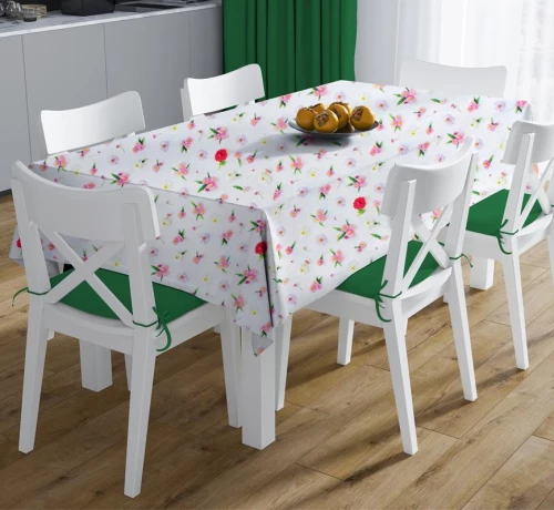 Τραπεζομάντηλο Αλέκιαστο 140x180 Daisies 463 White-Pink Dimcol