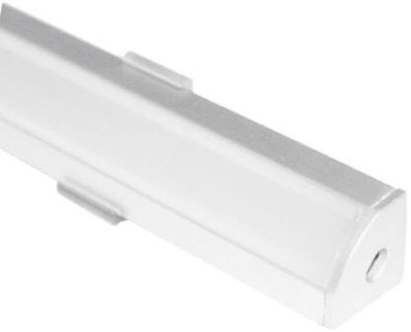 Adeleq Προφίλ 2Τμχ x 2m Επίτοιχο Πλήρες Γωνία Έως 12mm Με Ματ Κάλυμμα Λευκό 30-1570209