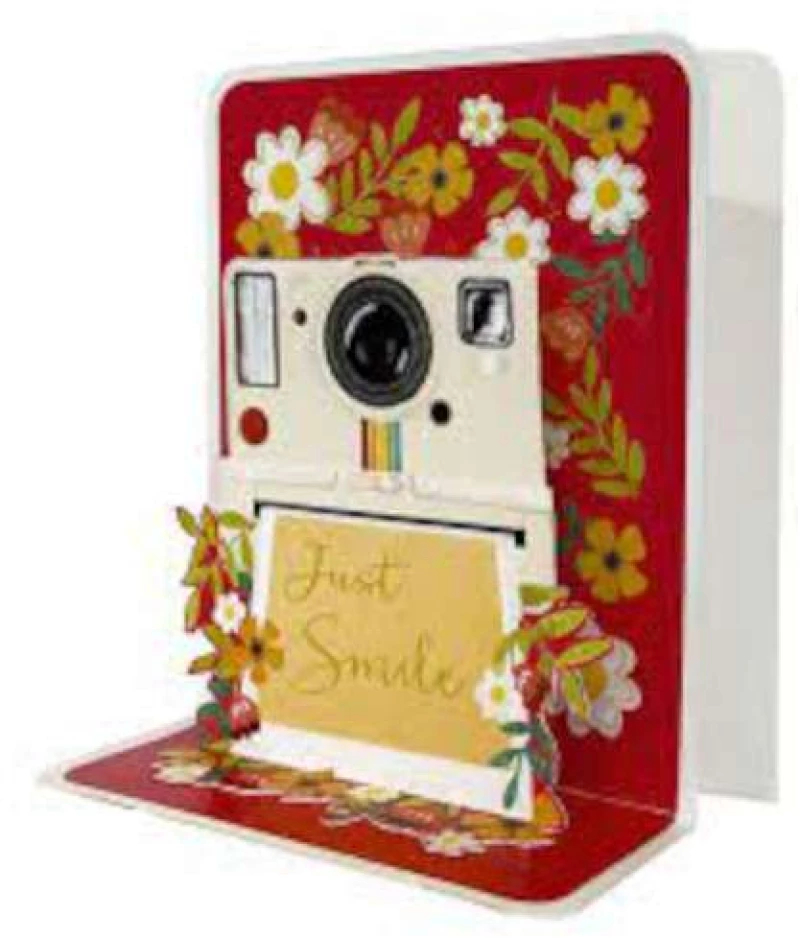 Κάρτα 3D Just Smile Φωτογραφική Μηχανή Polaroid