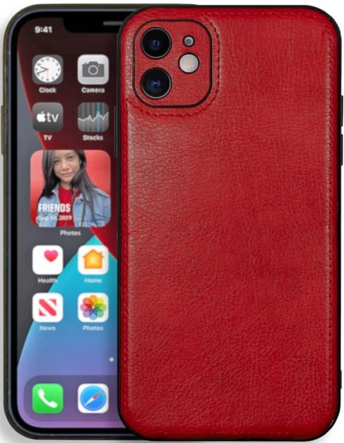 Θήκη iPhone 11 Bodycell Prestige Backcover με Πλαίσιο Κάμερας - Red (5206015067907)