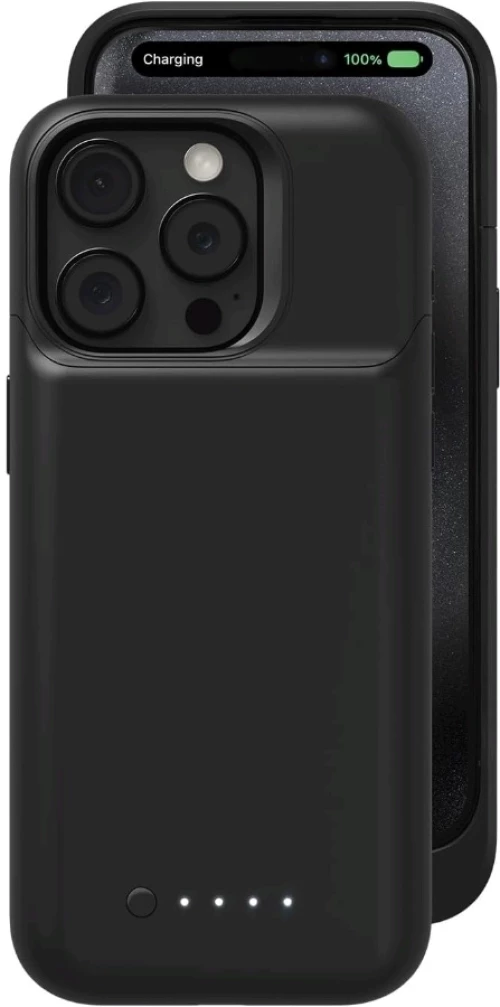 Mophie Juice Pack 2024 - Ανθεκτική Θήκη με Ενσωματωμένη Μπαταρία 2.400 mAh - Apple iPhone 15 Pro - Black (401014301)