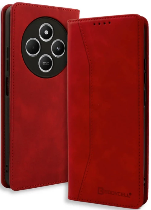 Θήκη Xiaomi Redmi 14C / Poco C75 Bodycell Book Case Πορτοφόλι - Red (5206015080050)