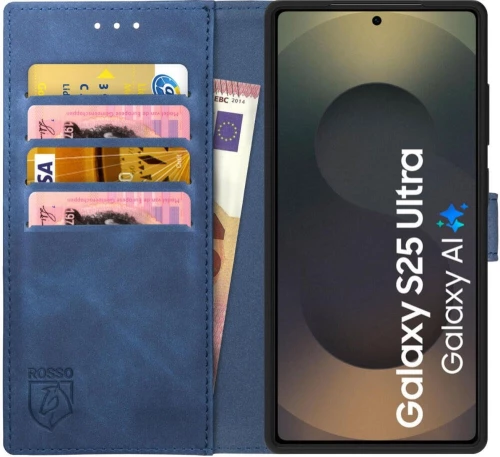 Θήκη Samsung Galaxy S25 Ultra Rosso Element PU Πορτοφόλι - Blue (8719246463198)