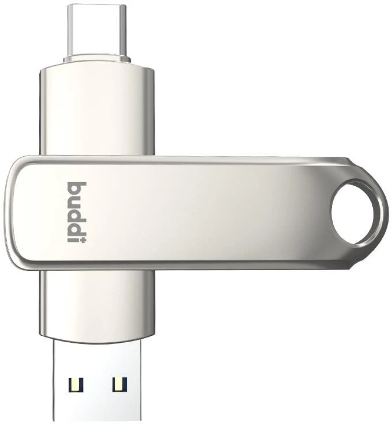 USB-A & Type-C Stick Buddi Dual Memory Stick USB 3.1 32GB - Grey (8719246465857)