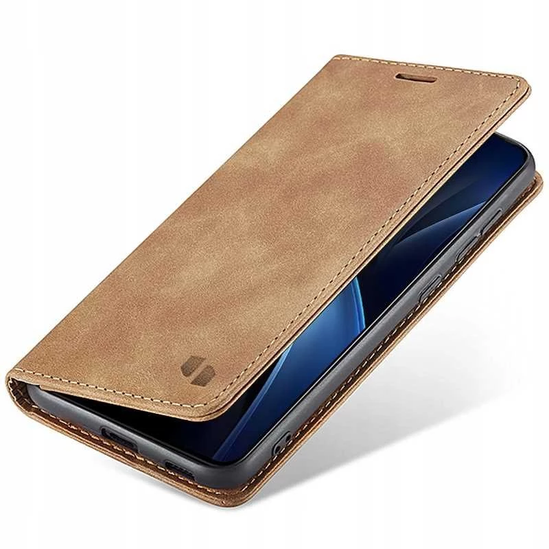 Θήκη Samsung Galaxy S25 Spacecase Wallet Πορτοφόλι - Light Brown (5905719114626)