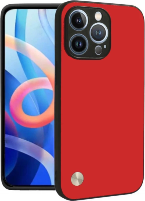 Θήκη iPhone 15 Pro Bodycell Vegan Cover Σκληρή - Red (5206015076008)