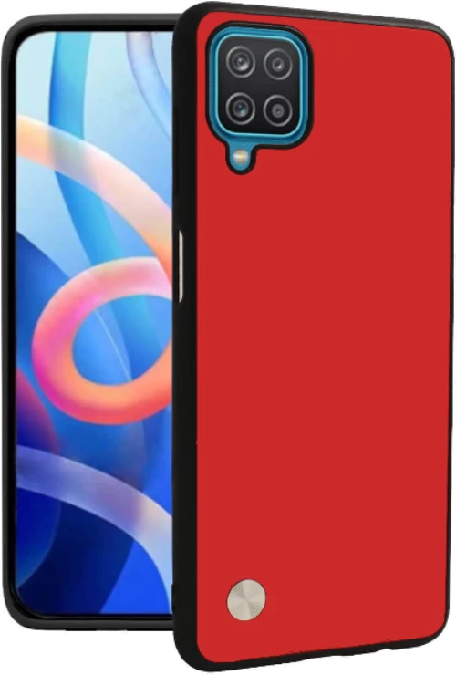 Θήκη Samsung Galaxy A12 Bodycell Vegan Cover Σκληρή - Red (5206015076404)