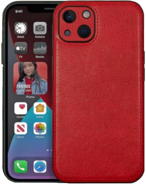 Θήκη iPhone 14 Plus Bodycell Prestige Backcover με Πλαίσιο Κάμερας - Red (5206015068300)