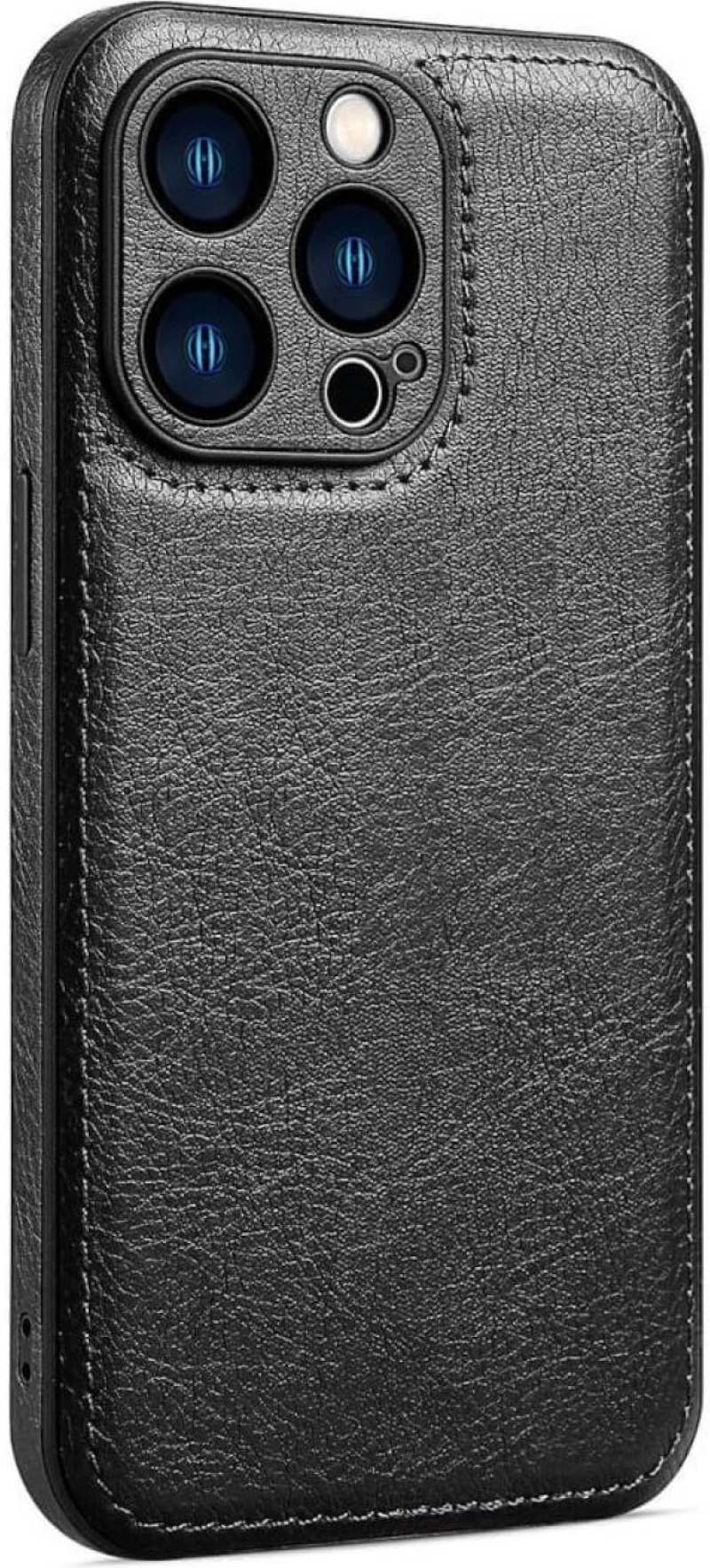 Θήκη iPhone 14 Pro Max Bodycell Prestige Backcover με Πλαίσιο Κάμερας - Black (5206015068355)
