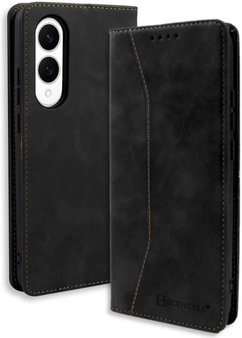 Θήκη Samsung Galaxy S25 Edge Bodycell Book Case Πορτοφόλι - Black (5206015082115)