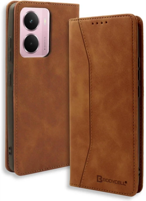 Θήκη Realme P3 Bodycell Book Case Πορτοφόλι - Brown (5206015082092)